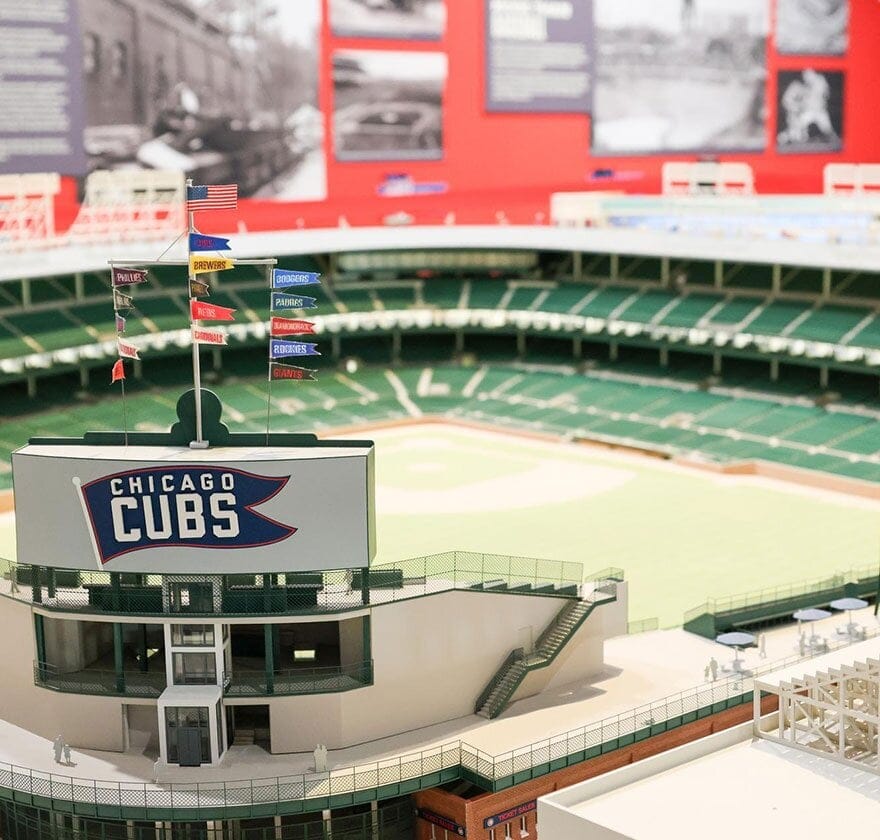 Exhibit of the Wrigley Field model
