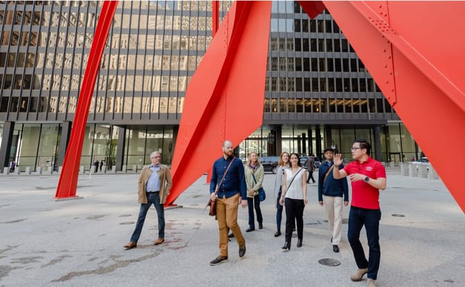 people at federal plaza