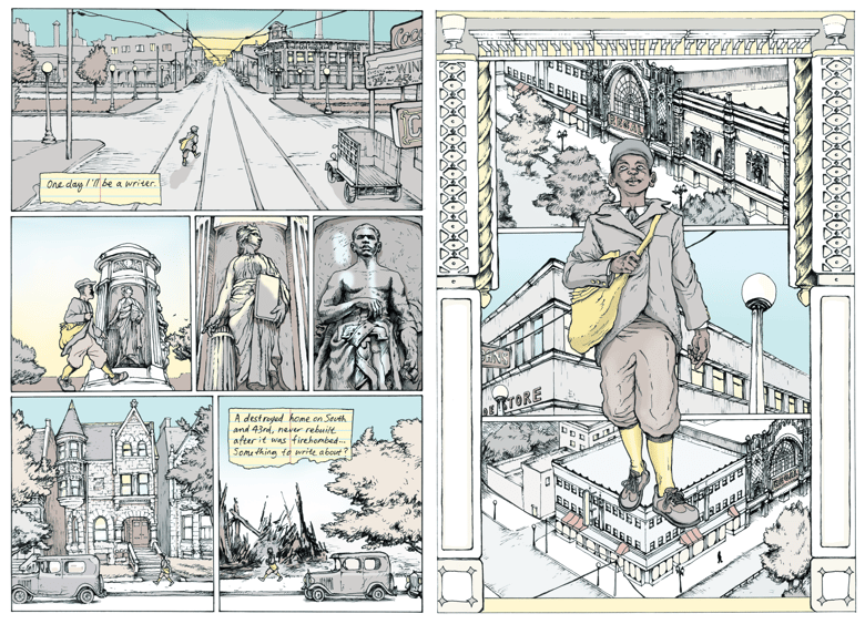 Sample page of graphic novel